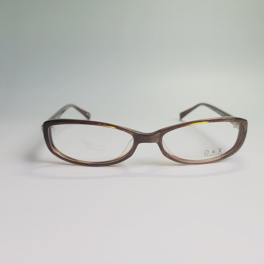 O&X New York OP-86A eyeglasses brown full frame eyewear  53-17 137 C7